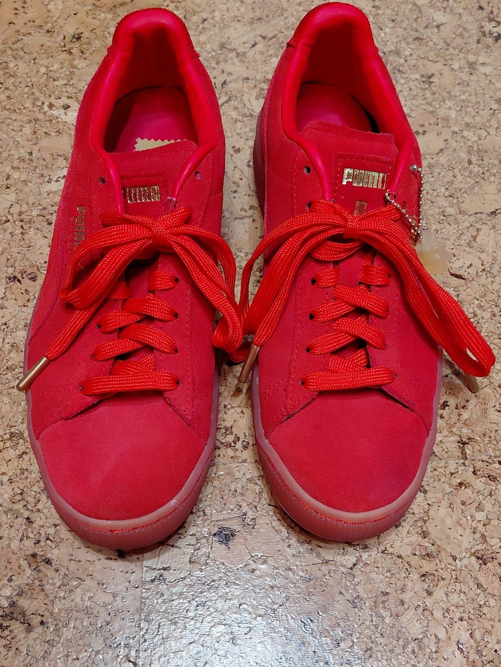Puma Men's Poppy Red Suede Haribo Sneakers Size 8